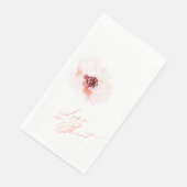 Serviette En Papier Aquarelle Flore Mariage serviette d'hôte (Coin)