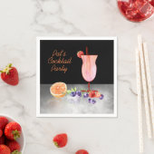Serviette En Papier Aquarelle Frozen Cocktail fête d'anniversaire (En situation)