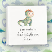 Serviette En Papier Aquarelle garçon baby shower dinosaure