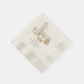 Serviette En Papier aquarelle Genre Neutre Boho Nursery baby shower (Coin)