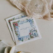 Serviette En Papier Aquarelle Grèce | Mariage
