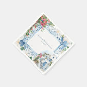 Serviette En Papier Aquarelle Grèce | Mariage (Coin)