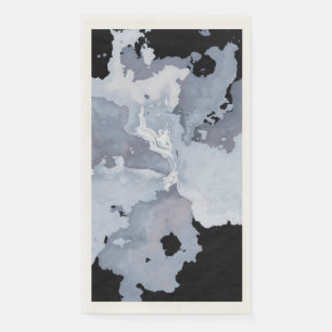 Serviette En Papier Aquarelle gris Marbre Goth