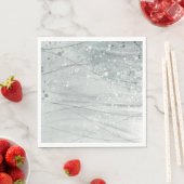Serviette En Papier Aquarelle grise (En situation)