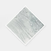 Serviette En Papier Aquarelle grise (Coin)