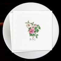 Aquarelle Hibiscus Tropical Mariage d'été