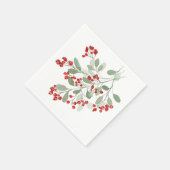 Serviette En Papier Aquarelle Holly (Coin)