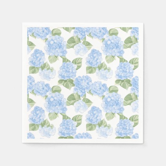 Serviette En Papier Aquarelle Hydrangea (Devant)