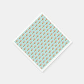 Serviette En Papier Aquarelle Ice Crème Papier serviettes (turquoise) (Coin)