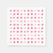 Serviette En Papier Aquarelle Lèvres Roses. Chic motif, Design tendanc (Devant)