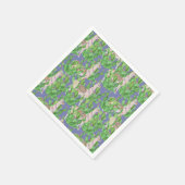 Serviette En Papier Aquarelle Llama & Catus Motif (Coin)
