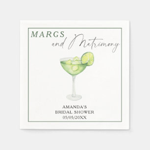 Serviette En Papier Aquarelle Margarita Bride douche