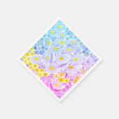 Serviette En Papier Aquarelle marguerites de papier serviettes (Coin)