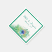 Serviette En Papier Aquarelle | MARIAGE (Coin)