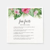 Serviette En Papier Aquarelle Mariage floral tropical (Devant)