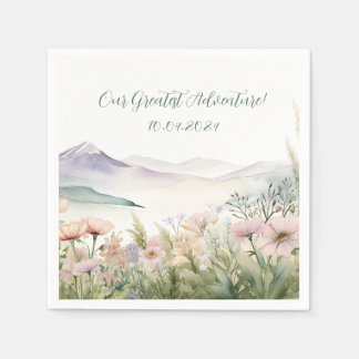 Serviette En Papier Aquarelle moderne