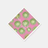 Serviette En Papier Aquarelle moderne Kiwi Fruit Babyshower (Coin)