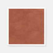 Serviette En Papier Aquarelle modifiable couleur orange simple brûlée (Devant)
