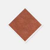 Serviette En Papier Aquarelle modifiable couleur orange simple brûlée (Coin)