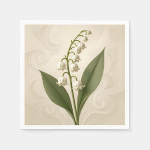 Serviette En Papier Aquarelle Muguet
