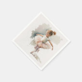Serviette En Papier Aquarelle Naples Little Ballerina (Coin)