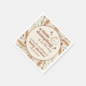 Serviette En Papier Aquarelle neutre Petit Baby shower Bao à dumping (Coin)