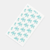 Serviette En Papier Aquarelle Noël Snowflakes Peint Motif (Coin)