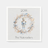 Serviette En Papier Aquarelle Noisette Noël (Devant)