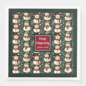 Serviette En Papier Aquarelle nostalgique traditionnelle serviettes de (Devant)