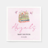 Serviette En Papier Aquarelle Nouveau Chapitre Commence la douche bébé (Devant)