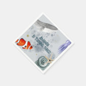 Serviette En Papier Aquarelle Océan Animaux Anniversaire de enfant Par (Coin)