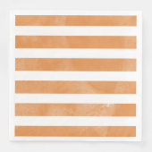 Serviette En Papier Aquarelle orange et blanche serviettes de toilette (Devant)