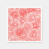 Serviette En Papier Aquarelle pamplemousse motif (Devant)