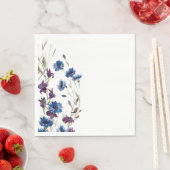 Serviette En Papier Aquarelle papier Fleur sauvage (En situation)