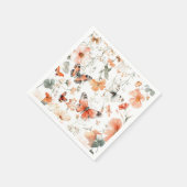 Serviette En Papier Aquarelle Papillon Meadow Jolie (Coin)