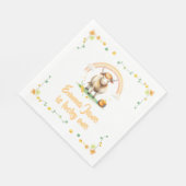 Serviette En Papier Aquarelle Pastel Cute Cow Lucky Un 1er Anniversair (Coin)