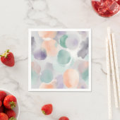 Serviette En Papier Aquarelle Pastel douce (En situation)
