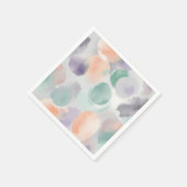 Serviette En Papier Aquarelle Pastel douce (Coin)