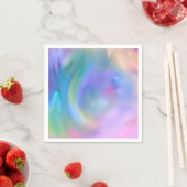 Serviette En Papier Aquarelle Pastel Rainbow - Toutes les options (En situation)