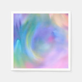 Serviette En Papier Aquarelle Pastel Rainbow - Toutes les options (Devant)