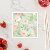 Serviette En Papier Aquarelle Pastel Springtime (En situation)