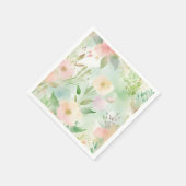 Serviette En Papier Aquarelle Pastel Springtime (Coin)
