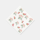 Serviette En Papier Aquarelle Pâtisserie (Coin)