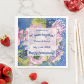 Serviette En Papier Aquarelle Personnalisée Chaque année (En situation)