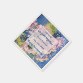 Serviette En Papier Aquarelle Personnalisée Chaque année (Coin)