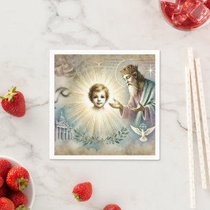 Serviette En Papier Aquarelle Prophétie biblique de Jésus Découpage