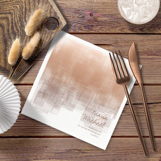 Serviette En Papier Aquarelle Réflexions Merci Argile ID774