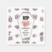 Serviette En Papier Aquarelle RIP 20s Halloween Anniversaire adulte (Devant)