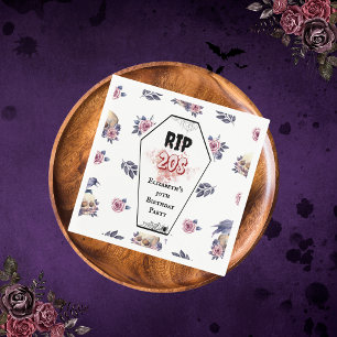 Serviette En Papier Aquarelle RIP 20s Halloween Anniversaire adulte