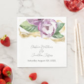 Serviette En Papier Aquarelle romantique Magnolia (En situation)